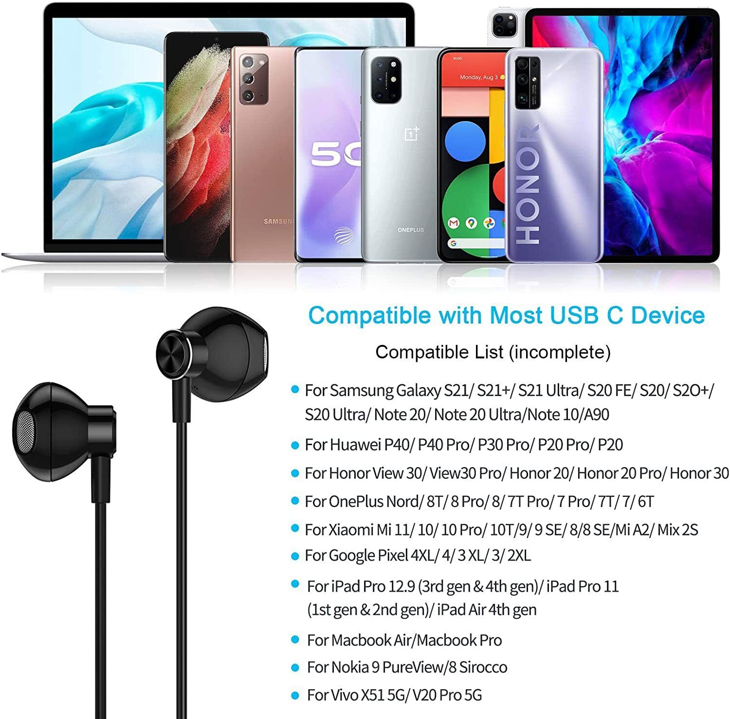SAMSUNG AKG Type-C USB C Earphones S10+ Note 9 S20 Ultra S21 FE S22 Plus Earbuds SAMSUNG AKG Type-C USB C Earphones S10+ Note 9 S20 Ultra S21 FE S22 Plus Earbuds
